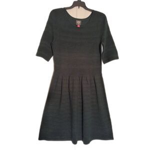 Vince Camuto Forest Green 3/4 Sleeve Dress Large NWOT | Coastal Evening Luxe